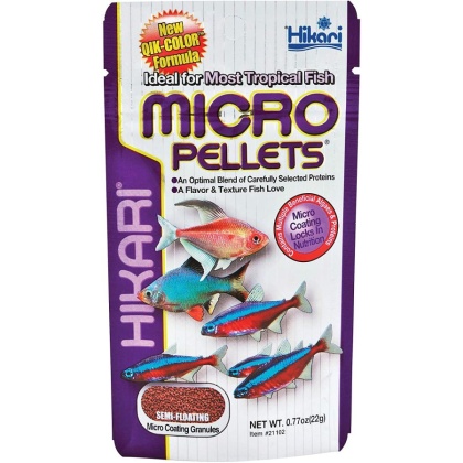 Hikari Micro Pellets for Tetras, Barbs & Small Fish