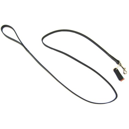 Circle T Leather Lead - 6' Long - Black