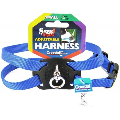 Coastal Pet Size Right Nylon Adjustable Harness - Blue