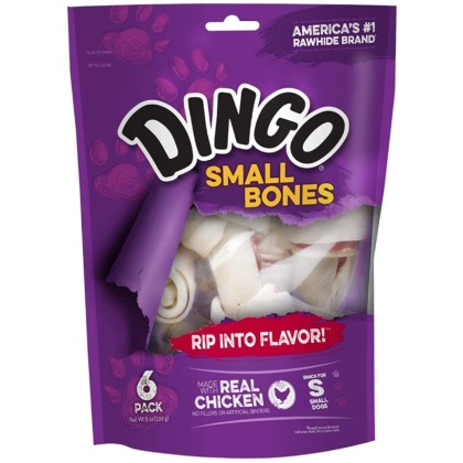 Dingo Meat in the Middle Rawhide Chew Bones