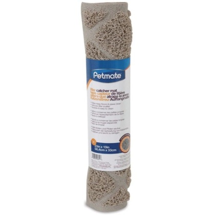 Petmate Grid Litter Catcher Mat Stone 23