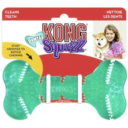 KONG Squeezz Dental Bone Dog Toy Medium