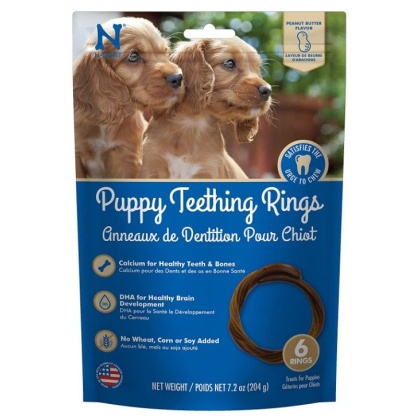 N-Bone Puppy Teething Rings Peanut Butter Flavor