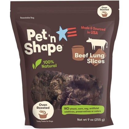 Pet 'n Shape Natural Beef Lung Slices Dog Treats