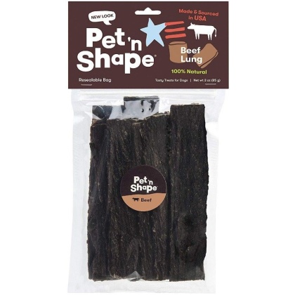 Pet 'n Shape Natural Beef Lung Strips Dog Treats