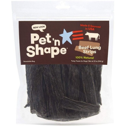 Pet 'n Shape Natural Beef Lung Strips Dog Treats