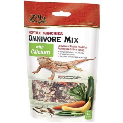 Zilla Reptile Munchies - Omnivore Mix with Calcium