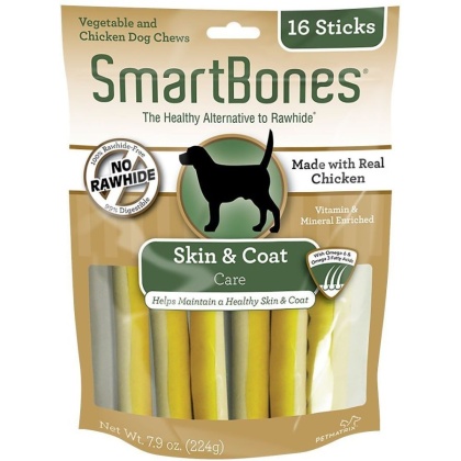 SmartBones Skin & Coat Care Treat Sticks for Dogs - Chicken