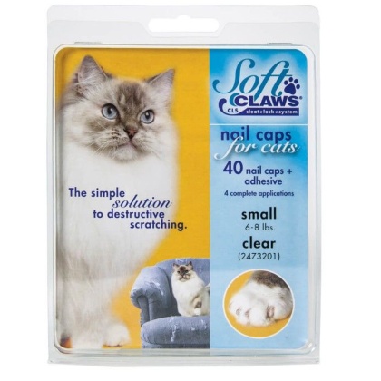 Soft Claws Nail Caps for Cats Clear