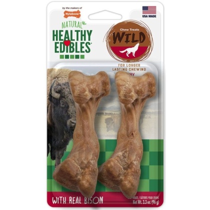 Nylabone Natural Healthy Edibles Wild Bison Chew Treats