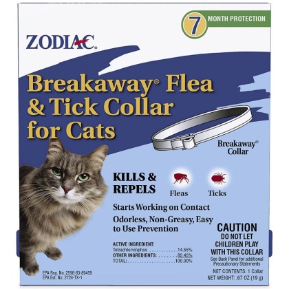 Zodiac Breakaway Flea & Tick Collar for Cats