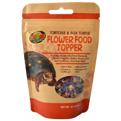 Zoo Med Tortoise & Box Turtle Flower Food Topper