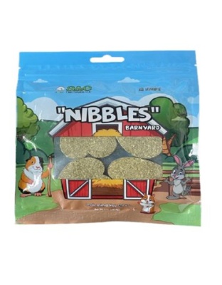 A and E Cages Barnyard Nibbles Hay Chew Small Animal Bites Heart 4pc
