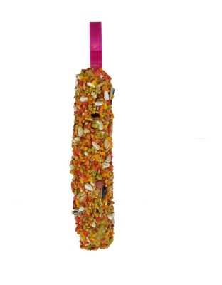 A and E Cages Smakers Snack Fruit Treat Stick Display for Cockatiels 12 Count