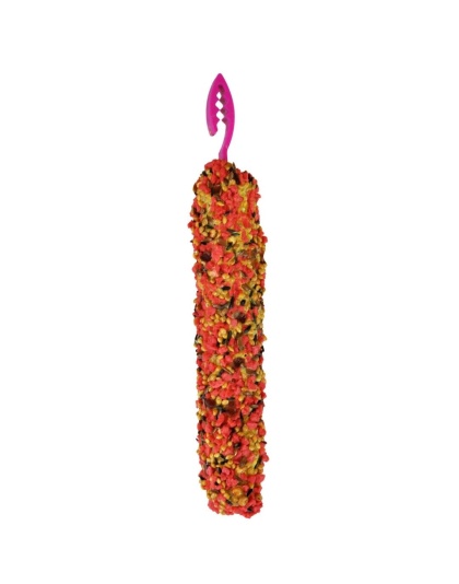A and E Cages Smakers Snack Strawberry Treat Stick Display for Parakeets 12 Count