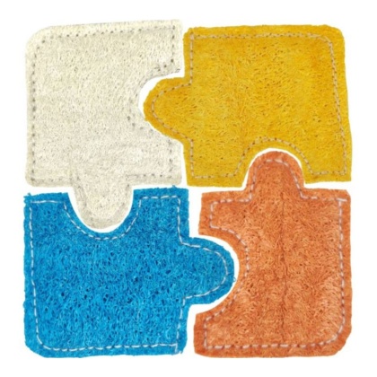 A & E Nibbles-Piece-Out-Puzzle-Loofah-Chew-Toy