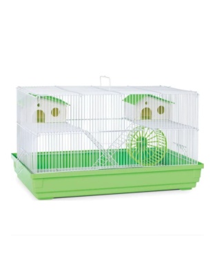 A&E 2 Story Hamster/Gerbil Cage with  House And Wheel  18 x 11 x 16 in.