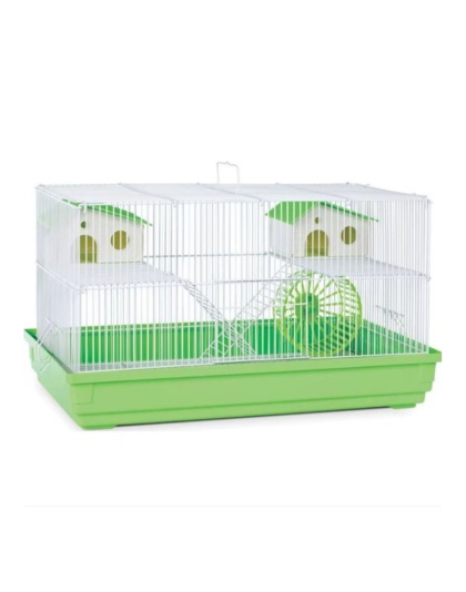 A&E 2 Story Hamster/Gerbil Cage with  House And Wheel  18 x 11 x 16 in.