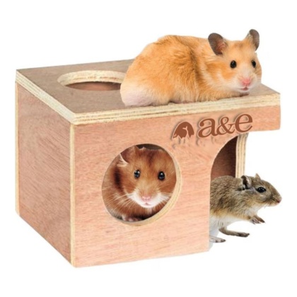 A & E Nibbles-Hamster/Gerbil-Hut-Medium