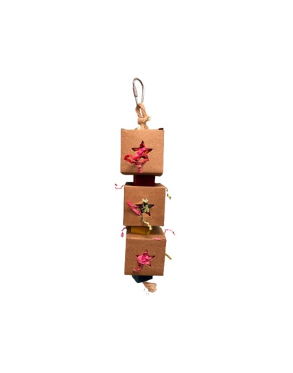 A & E Cages Happy Beaks Star Shred & Seek Bird Toy 1ea