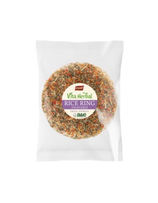 A & E Cages Vitapol Vita Herbal Rice Ring Vegetable Cake Small Animal Treat 1ea/One Size
