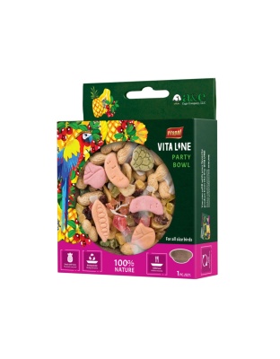 A & E Cages Vitapol Vita Line Party Bowl Bird Treat 1ea/100 g