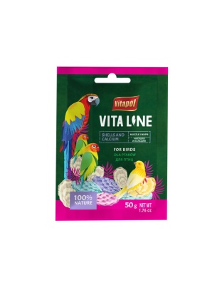 A & E Cages Vitapol Vita Line Shells & Calcium Bird Supplement 1ea/50 g
