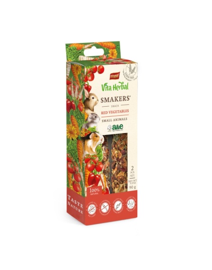 A & E Cages Vitapol Vita Herbal Smakers Red Vegetables Small Animal Treat 1ea/2 pk