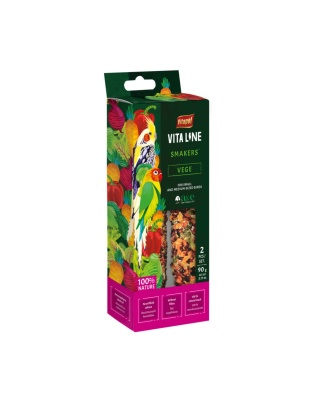 A & E Cages Vitapol Vita Line Smakers Vege for Small/Medium Size Birds 1ea/SM/MD, 2 pk