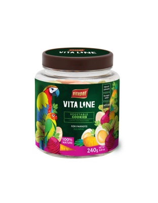 A & E Cages Vitapol Vita Line Vegetable Cookies for Parrots 1ea/240 g