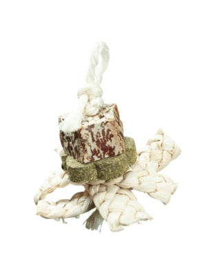A &E Cages Nibbles Hollow Braided Hay Small Animal Chew 1ea-One Size
