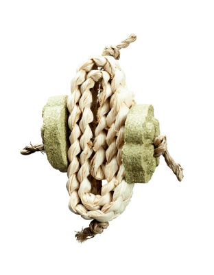 A &E Cages Nibbles Twisted Hay Small Animal Chew 1ea-One Size
