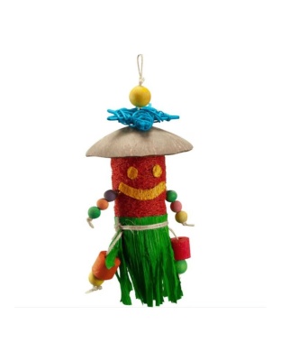 A and E Cages Nibbles Tiki Man Small Animal Toy 1ea-One Size