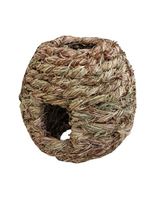 A E Cages Small Animal MultiHole Grass Play Ball Natural; 1ea-MD