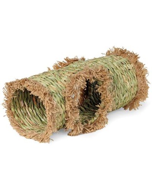 A E Cages Small Animal MultiHole Grass Play Hut Natural; 1ea-LG