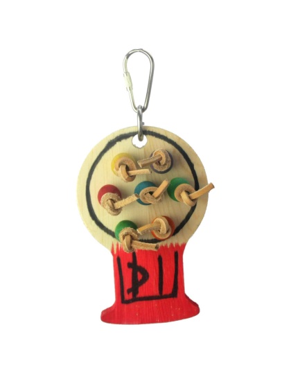 A and E Cages Happy Beaks Gumball Machine Bird Toy SM