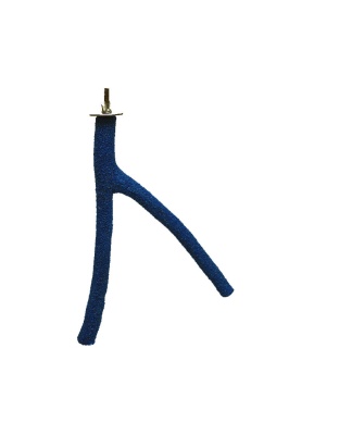 A and E Cages Forked Sand Covered Bird Perch SM 8in