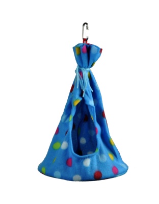 A and E Cages Happy Beaks Fleece Teepee Bird Toy MD