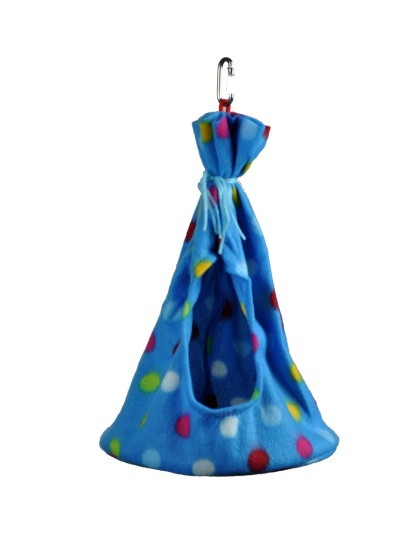 A and E Cages Happy Beaks Fleece Teepee Bird Toy MD