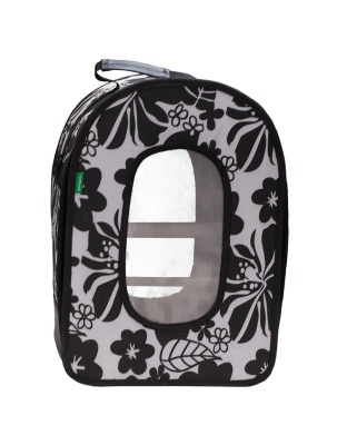 A and E Cages Happy Beaks Soft Sided Voyager Bird Carrier Black LG
