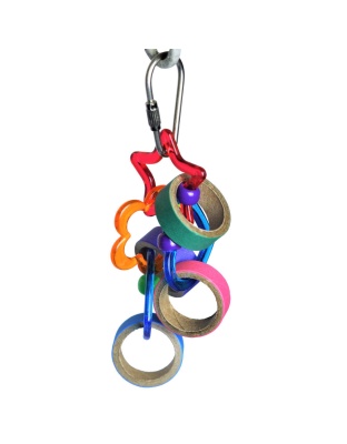 A and E Cages Happy Beaks Keet Rings Bird Toy One Size