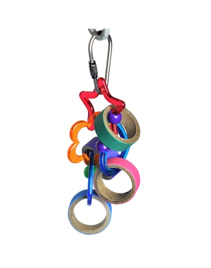 A and E Cages Happy Beaks Keet Rings Bird Toy One Size