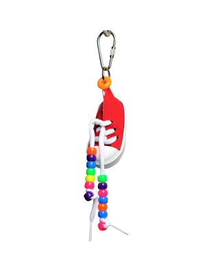 A and E Cages Happy Beaks Sneakers Bird Toy One Size