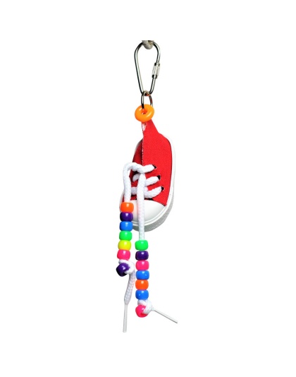 A and E Cages Happy Beaks Sneakers Bird Toy One Size