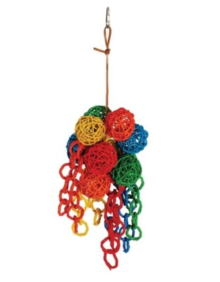 A and E Cages Happy Beaks Vine Foraging Balls Bird Toy MD