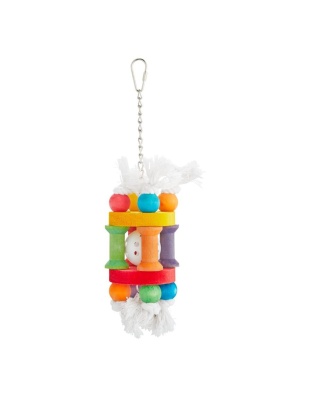 A and E Cages Happy Beaks Whiffle Ball in Solitude Bird Toy 3.5in x 3.5in x 10in