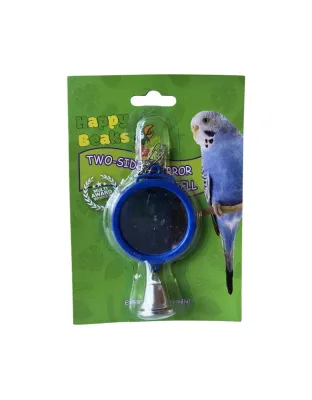 A & E Cages Happy Beaks 2-Sided Mirror with Bell Bird Toy 1ea/One Size