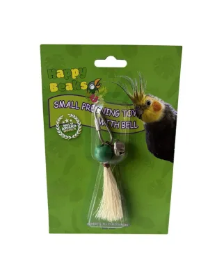 A & E Cages Happy Beaks Preening Toy with Bell Bird Toy 1ea/SM