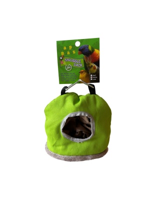 A & E Cages Happy Beaks Snuggle Sack Bird Hut Assorted  1ea/MD