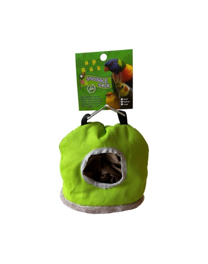A & E Cages Happy Beaks Snuggle Sack Bird Hut Assorted  1ea/MD